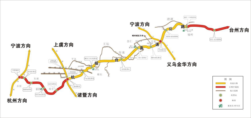 正式开通运营!谷来,崇仁,嵊州西收费站在…全攻略来了